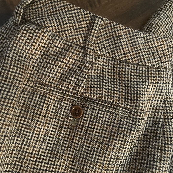 Brooks Brothers slim Glen plaid wool trousers - Picture 11 of 15